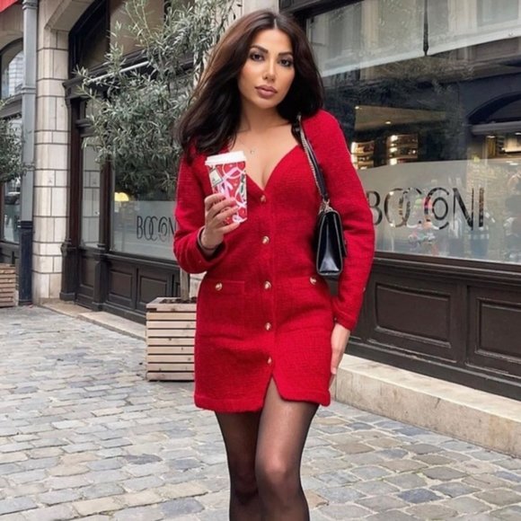 Zara Textured Weave Dress - Picture 13 of 15